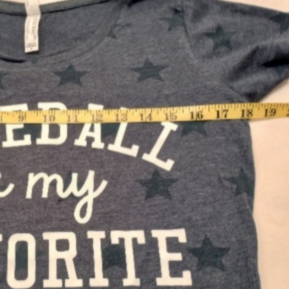 NWT Code V "Baseball is my favorite season" star Short-sleeve Womens' Tee, Small - Picture 8 of 9